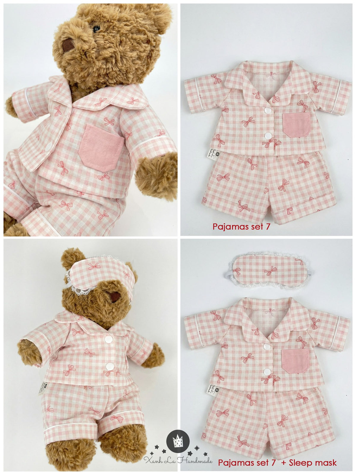 Cozy Bear Pajamas Set for Jellycat - handmade pajamas, photo 18