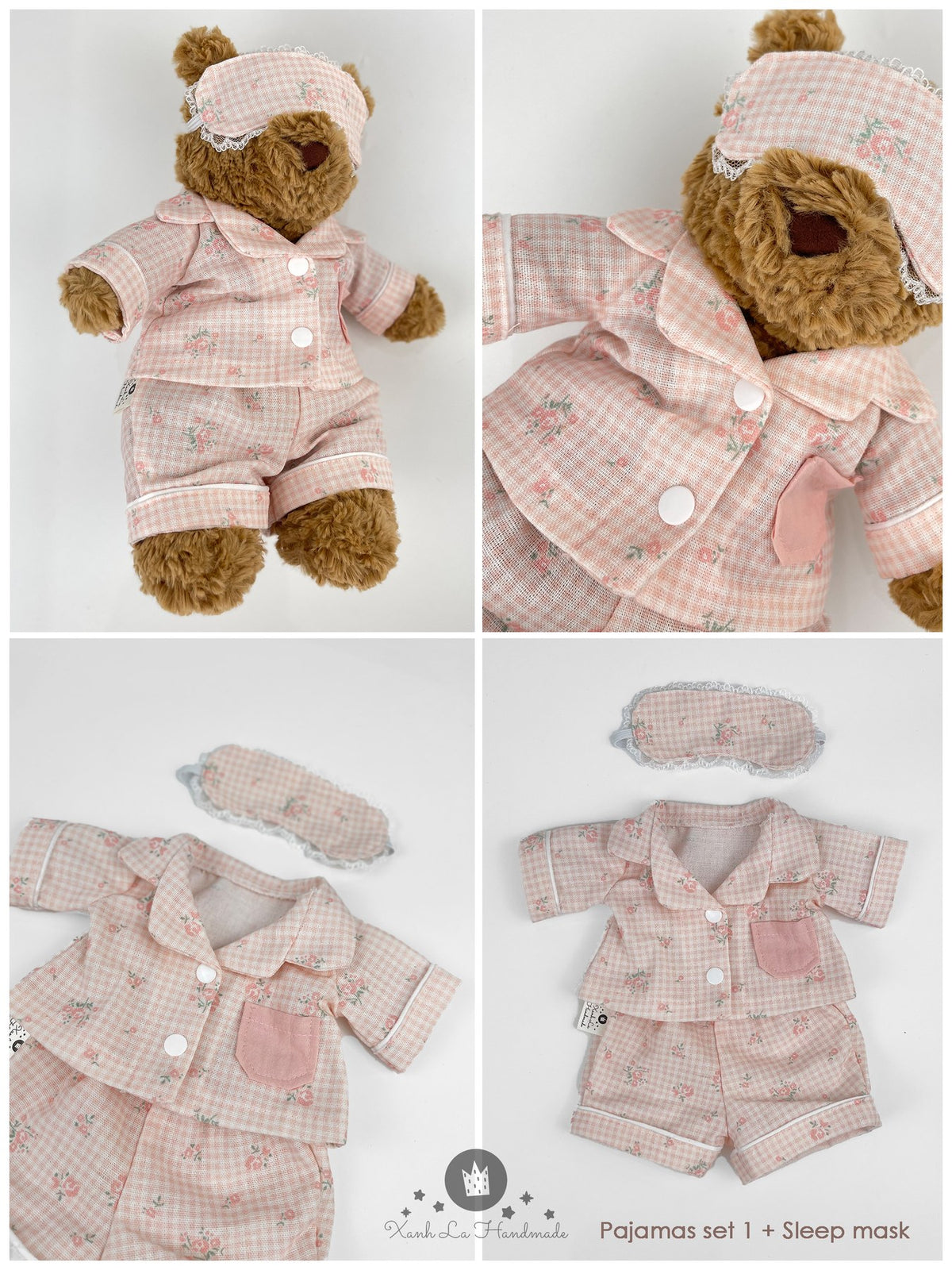 Cozy Bear Pajamas Set for Jellycat - handmade pajamas, photo 19