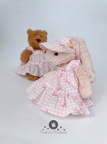 SUPER SPECIAL Cami Strap Dress & Baseball Cap Set for Jell cat Bunny & Bear