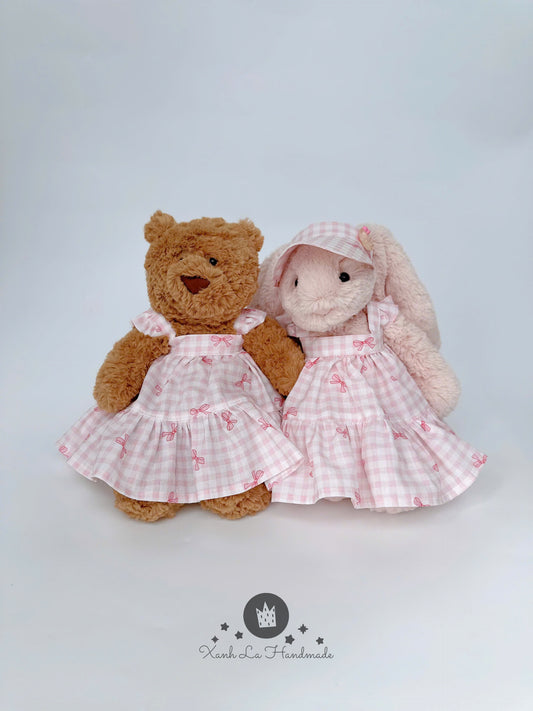 SUPER SPECIAL Cami Strap Dress & Baseball Cap Set for Jell cat Bunny & Bear
