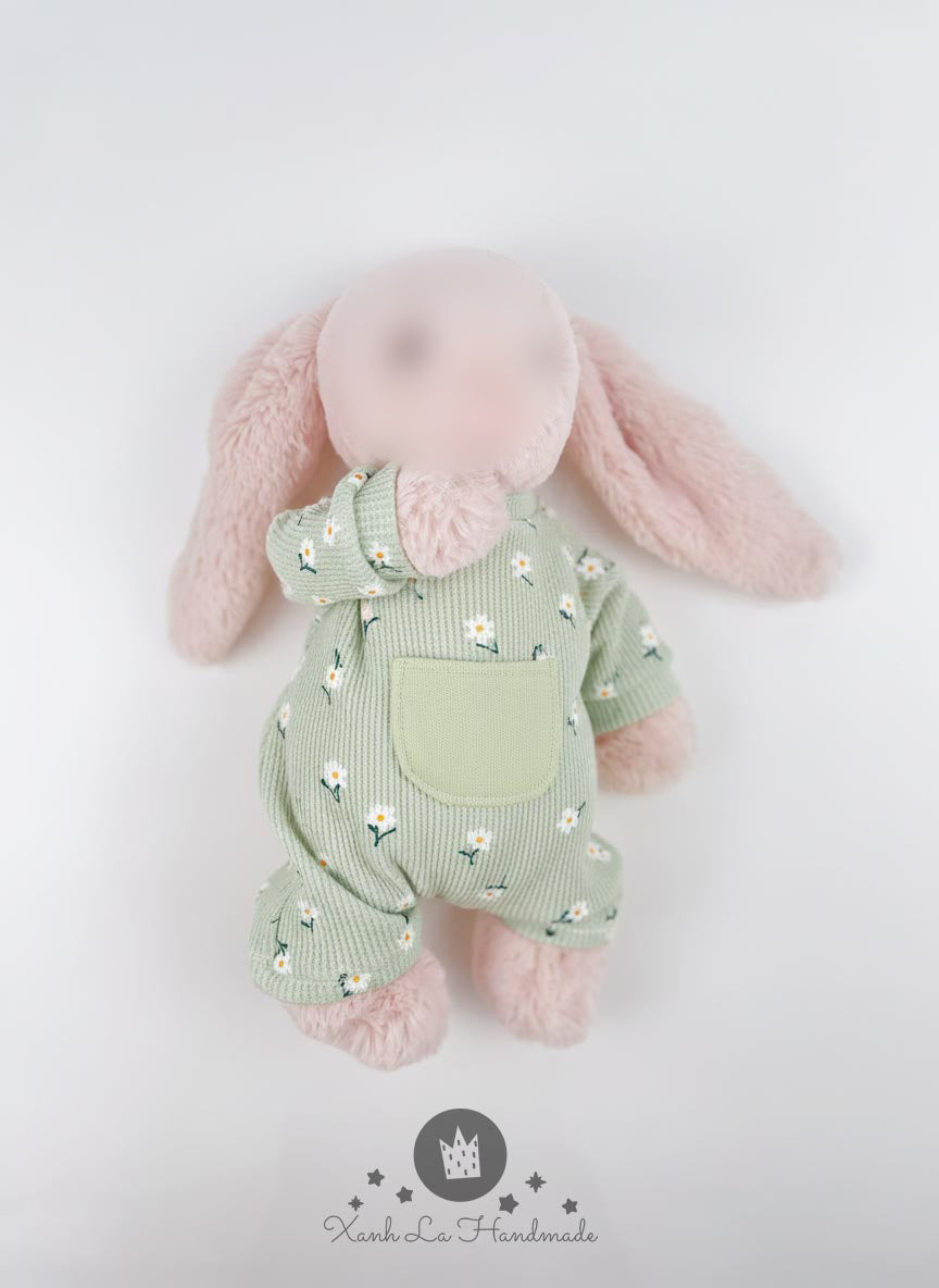 Easy-Snap Back Bodysuit for Jellycat - handmade romper, photo 1