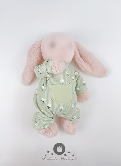 Easy-Snap Back Bodysuit for Jellycat - handmade romper, photo 1