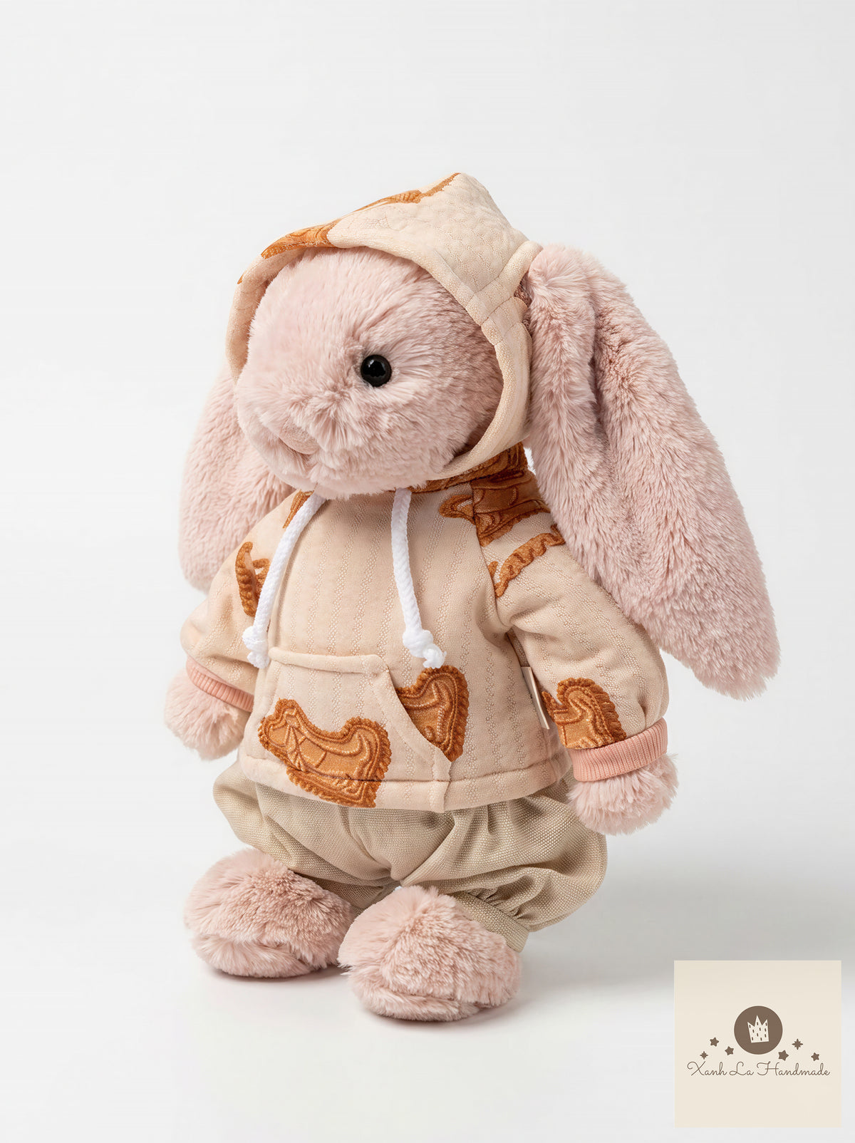 SUPER UNIQUE Hoodie with Ear Holes & Pants Set for Jellicat Bunny