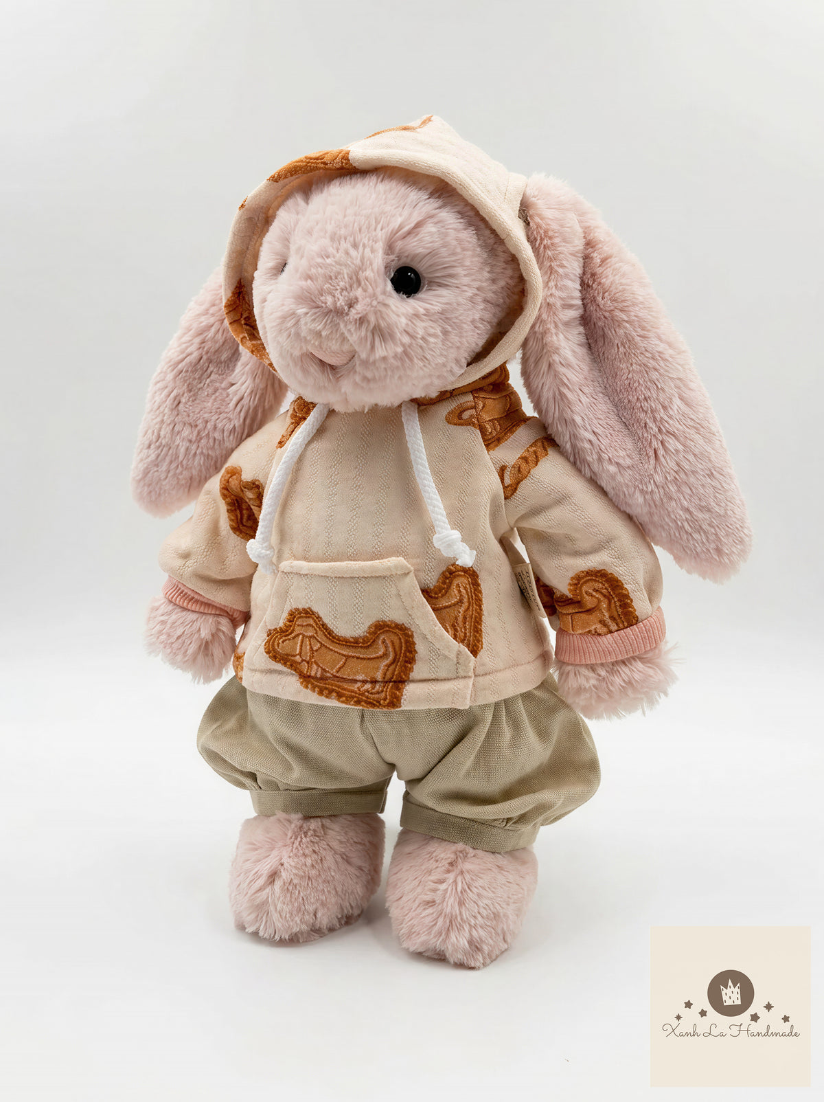 SUPER UNIQUE Hoodie with Ear Holes & Pants Set for Jellicat Bunny