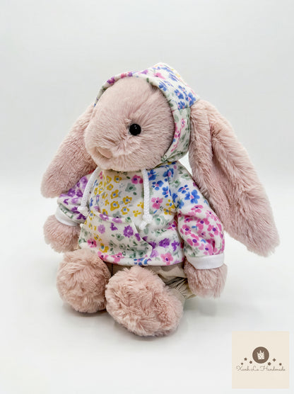 SUPER UNIQUE Hoodie with Ear Holes & Pants Set for Jellicat Bunny