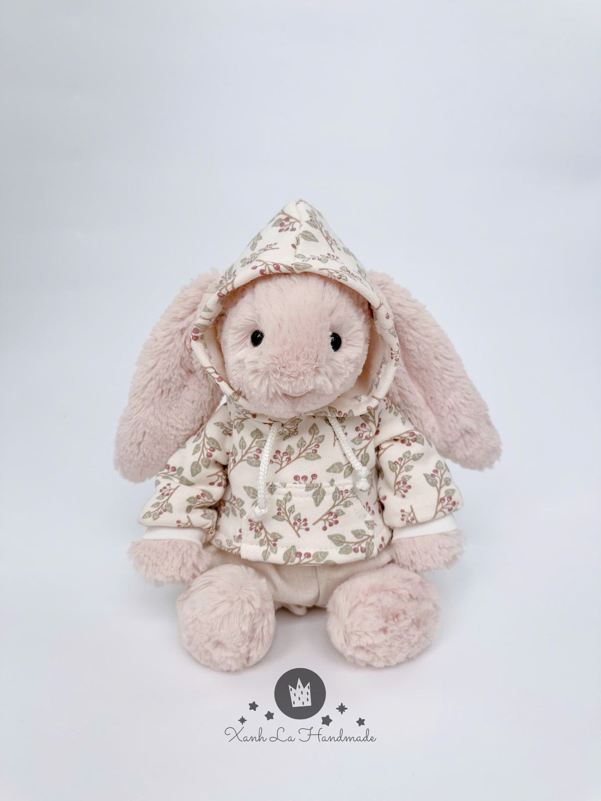SUPER UNIQUE Hoodie with Ear Holes & Pants Set for Jellicat Bunny