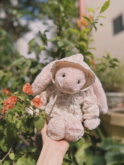 SUPER UNIQUE Hoodie with Ear Holes & Pants Set for Jellicat Bunny