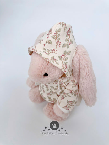 SUPER UNIQUE Hoodie with Ear Holes & Pants Set for Jellicat Bunny