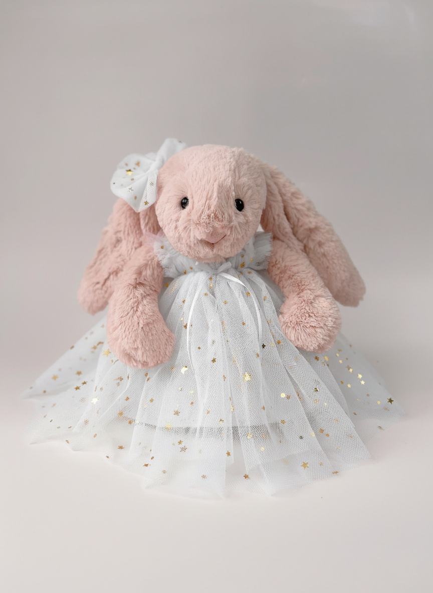 Tutu Dress for bunnies , Exquisite Plush Outfit, Cute Gift for Kids & Collectors by xanhlahandmade