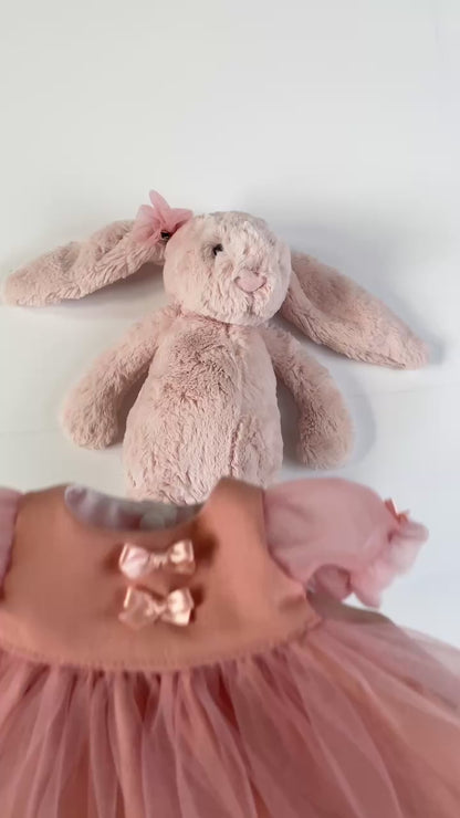 Handmade Tutu Dress for Jellicat  Bunny | Exquisite Plush Outfit