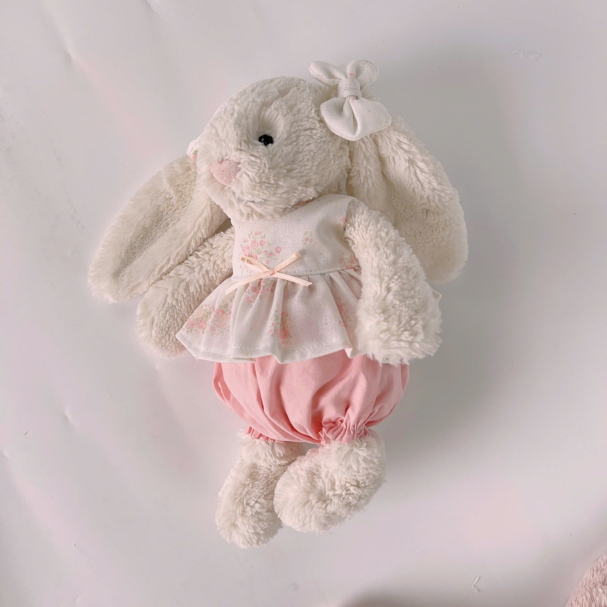 Vintage Floral Peplum Babydoll Top, Bloomer Shorts & Matching Ear Bow