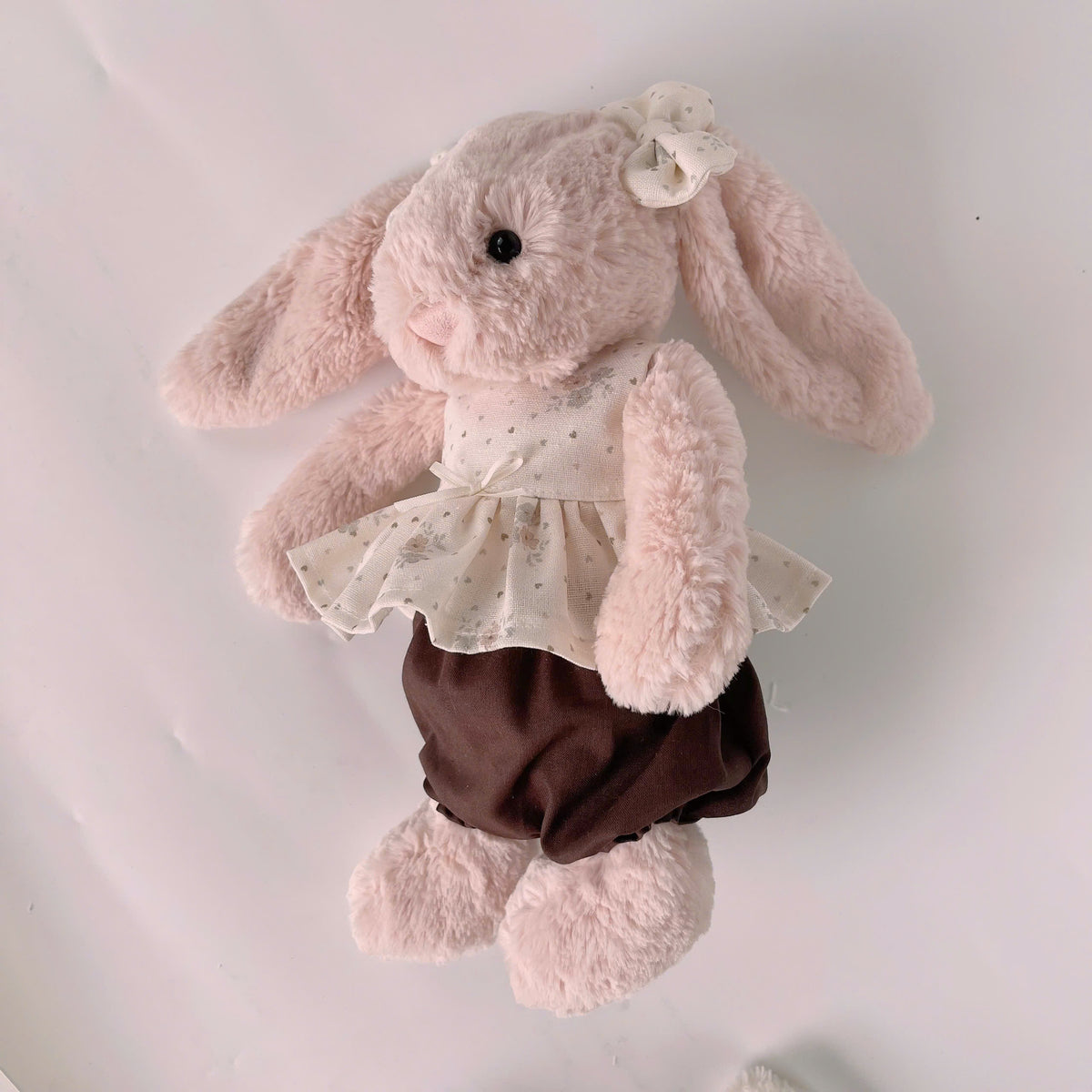 Vintage Floral Peplum Babydoll Top, Bloomer Shorts & Matching Ear Bow
