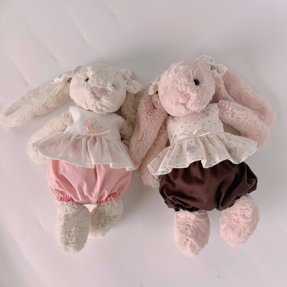 Vintage Floral Peplum Babydoll Top, Bloomer Shorts & Matching Ear Bow