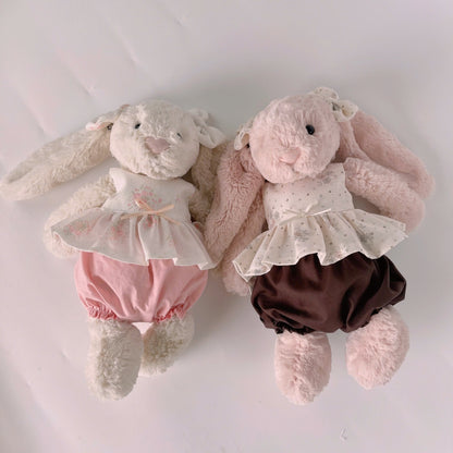 Vintage Floral Peplum Babydoll Top, Bloomer Shorts & Matching Ear Bow
