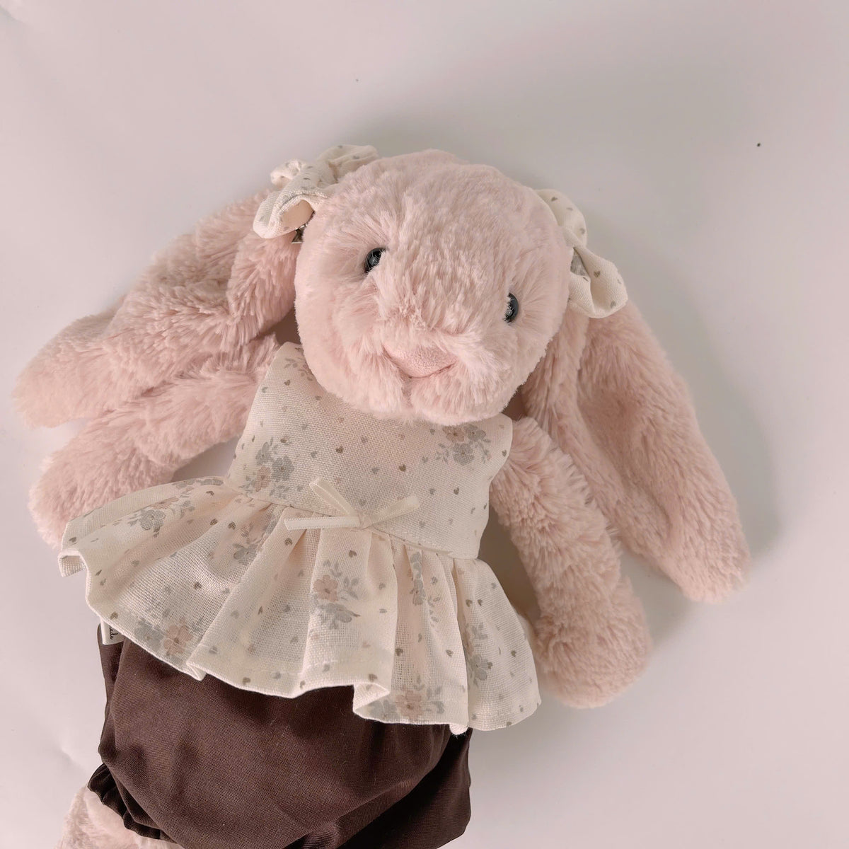 Vintage Floral Peplum Babydoll Top, Bloomer Shorts & Matching Ear Bow