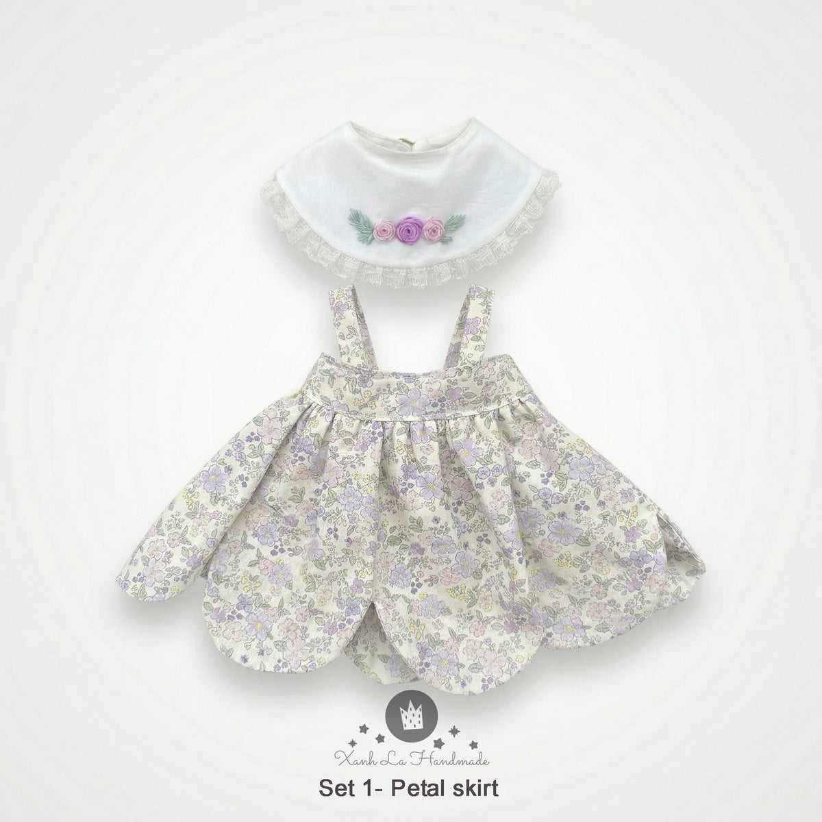 SUPER CUTE Hand-Embroidered Round Neck Dress for Jellicat Bunny
