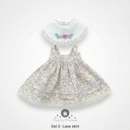 SUPER CUTE Hand-Embroidered Round Neck Dress for Jellicat Bunny