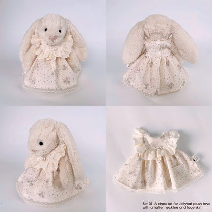 Flower Cosplay Costume for bunnies, Cute Plush Clothes Gift for Kids & Grandchildren