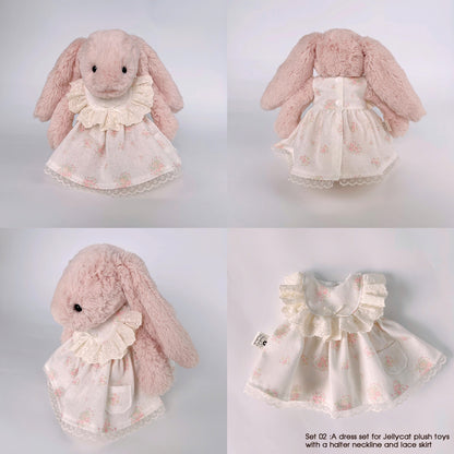 Flower Cosplay Costume for bunnies, Cute Plush Clothes Gift for Kids & Grandchildren