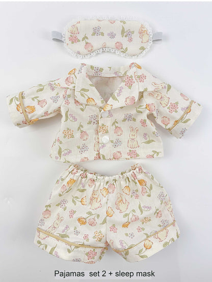 Super hot Pajamas custom for bunnies and bear, Pajamas for plush toys. gift for kids