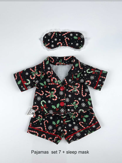 Super hot Pajamas custom for bunnies and bear, Pajamas for plush toys. gift for kids