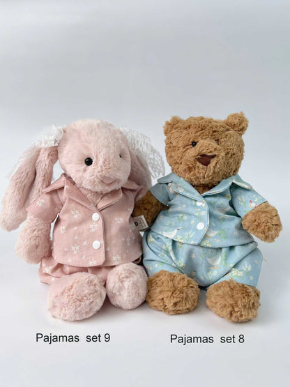 Super hot Pajamas custom for bunnies and bear, Pajamas for plush toys. gift for kids