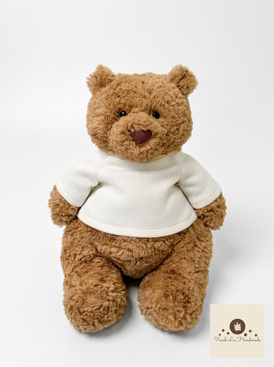 Personalized Embroidered Pullover Shirt / 2-Piece Set for Jellicat Bear & Bunny