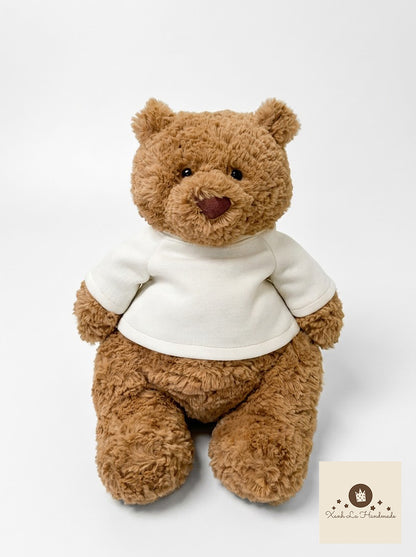 Personalized Embroidered Pullover Shirt / 2-Piece Set for Jellicat Bear & Bunny
