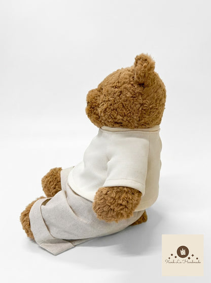 Personalized Embroidered Pullover Shirt / 2-Piece Set for Jellicat Bear & Bunny