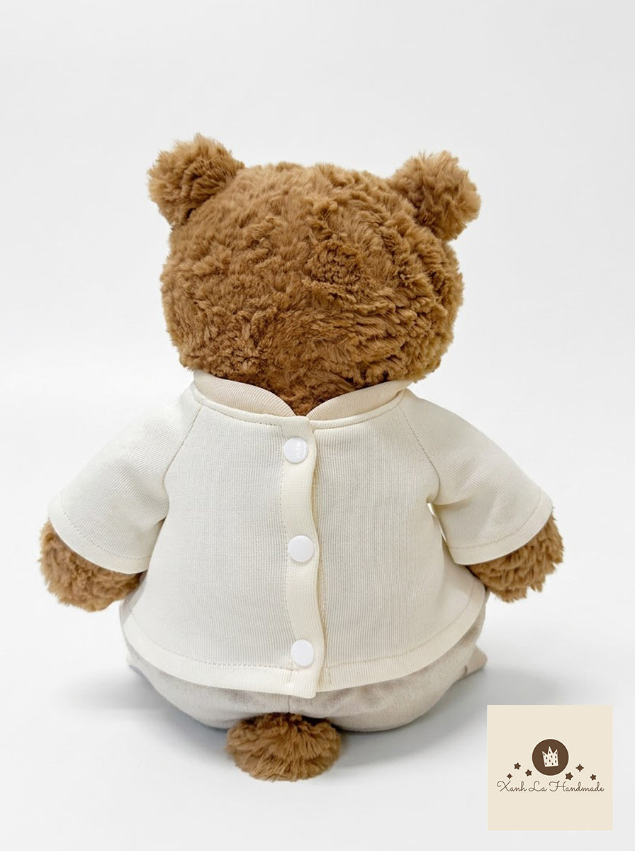 Personalized Embroidered Pullover Shirt / 2-Piece Set for Jellicat Bear & Bunny