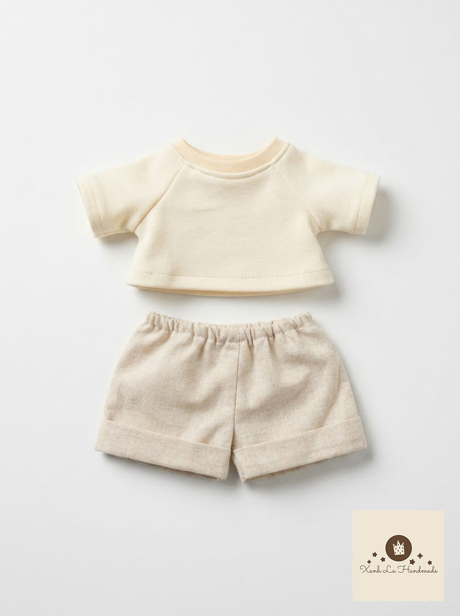 Personalized Embroidered Pullover Shirt / 2-Piece Set for Jellicat Bear & Bunny