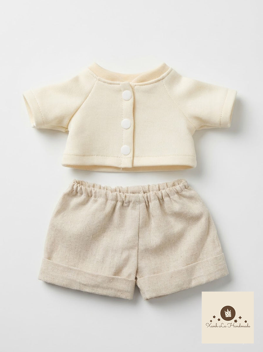 Personalized Embroidered Pullover Shirt / 2-Piece Set for Jellicat Bear & Bunny