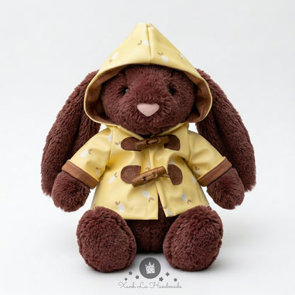 Waterproof Hooded Rain Jacket for Jellicat Bartholomeww Bear/Bunny