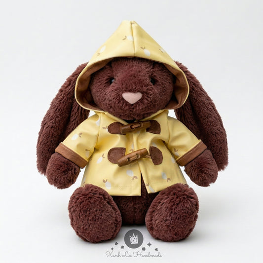 Waterproof Hooded Rain Jacket for Jellicat Bartholomeww Bear/Bunny