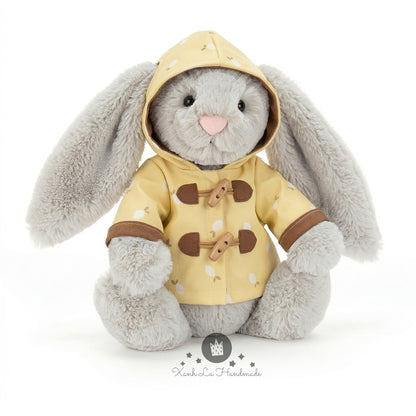 Waterproof Hooded Rain Jacket for Jellicat Bartholomeww Bear/Bunny