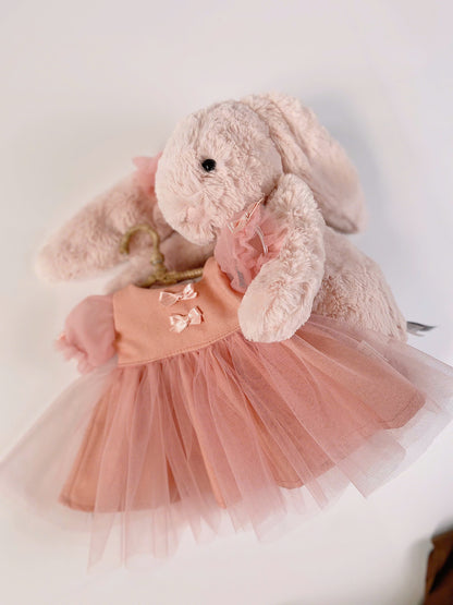 Handmade Tutu Dress for Jellicat  Bunny | Exquisite Plush Outfit