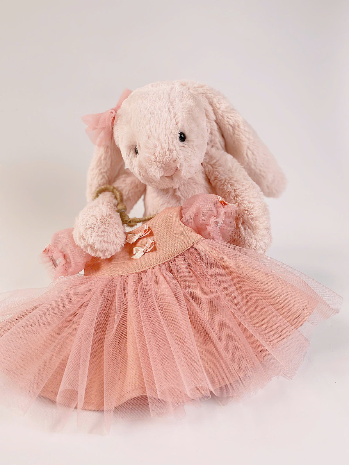 Handmade Tutu Dress for Jellicat  Bunny | Exquisite Plush Outfit