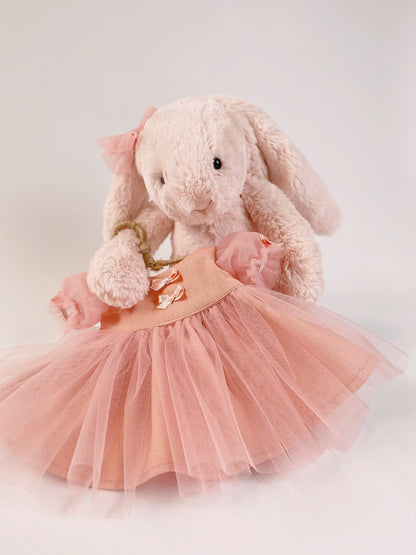 Handmade Tutu Dress for Jellicat  Bunny | Exquisite Plush Outfit