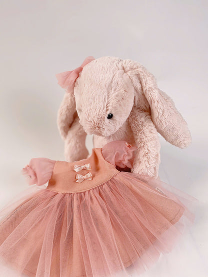 Handmade Tutu Dress for Jellicat  Bunny | Exquisite Plush Outfit