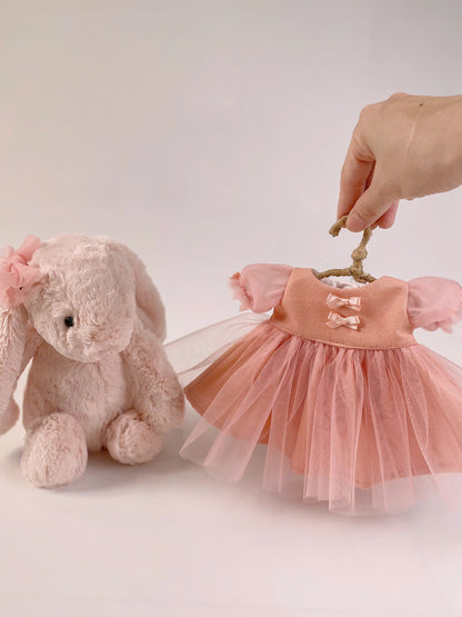 Handmade Tutu Dress for Jellicat  Bunny | Exquisite Plush Outfit