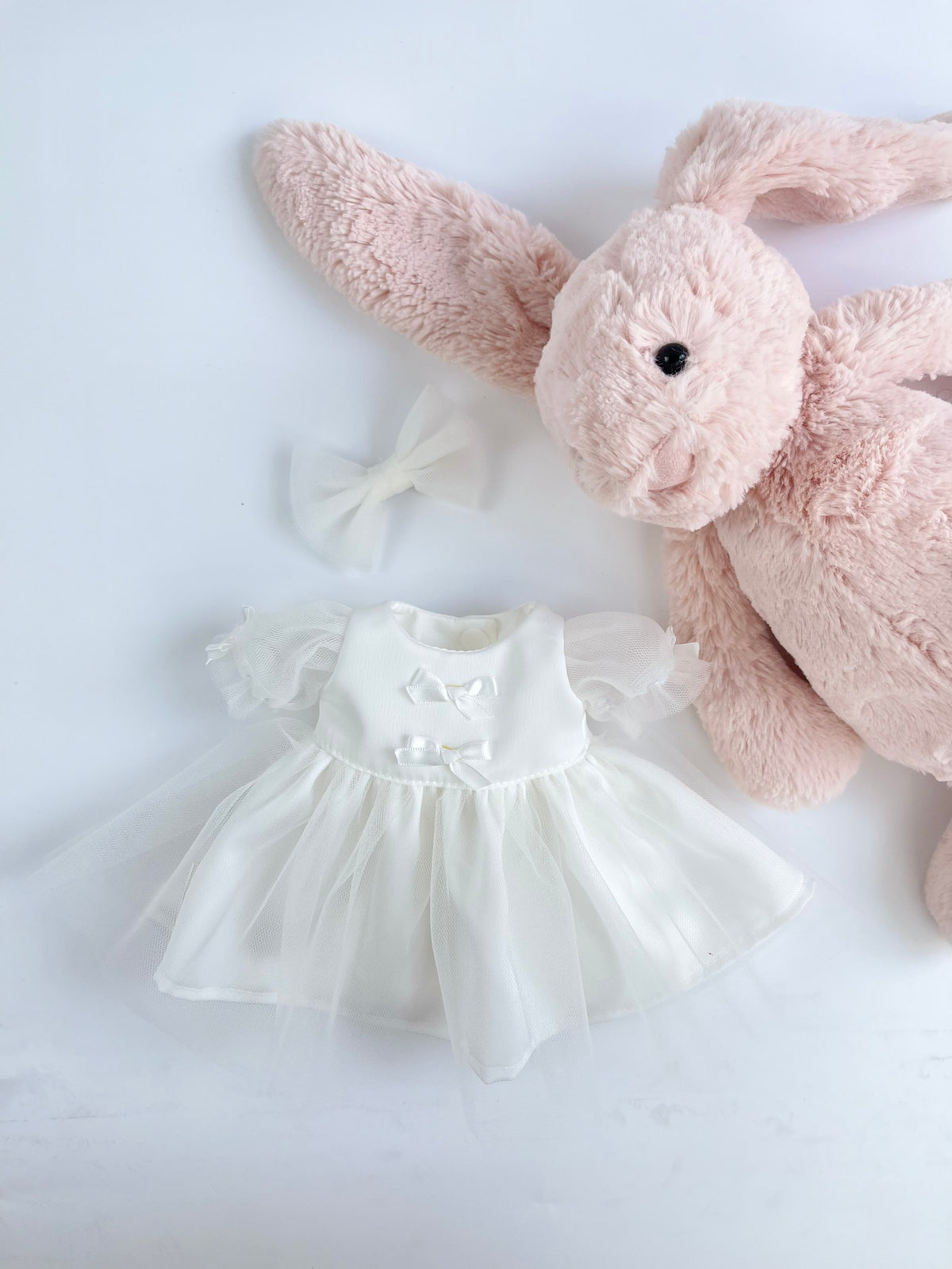 Handmade Tutu Dress for Jellicat  Bunny | Exquisite Plush Outfit