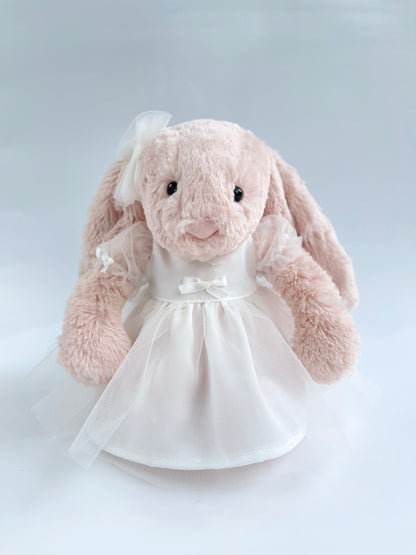 Handmade Tutu Dress for Jellicat  Bunny | Exquisite Plush Outfit