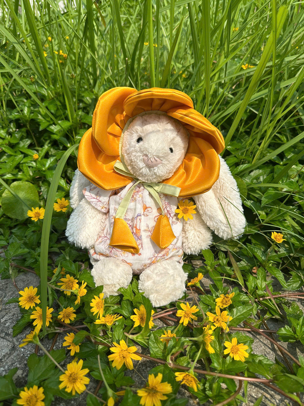 Flower Cosplay Costume for bunnies, best gift for bunny collector